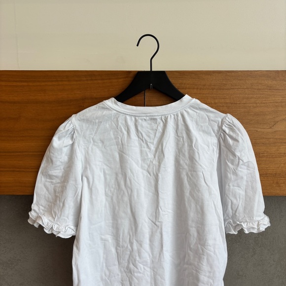 Sara Campbell White Short Sleeve Tee, Size M - Picture 9 of 11
